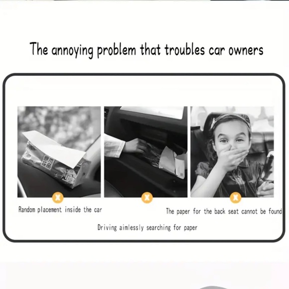 Tissue Holder, Adorable Dig Design Plush Tissue Holder, New, Black & White - Picture 8 of 10